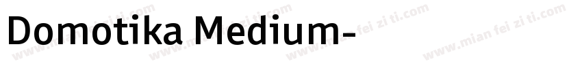 Domotika Medium字体转换